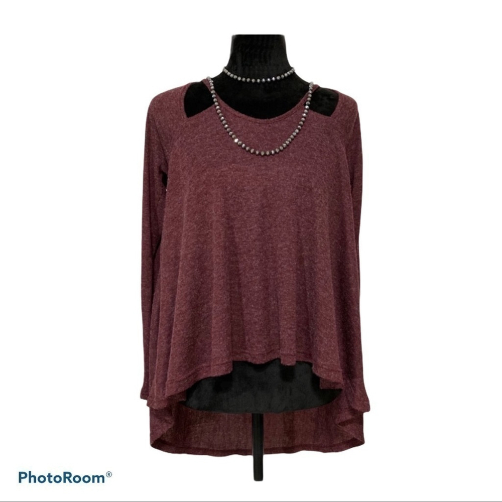 altar’d State tunic maroon open back size small